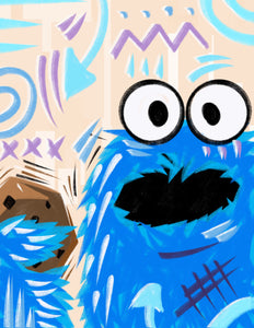 Cookie Monstah Print