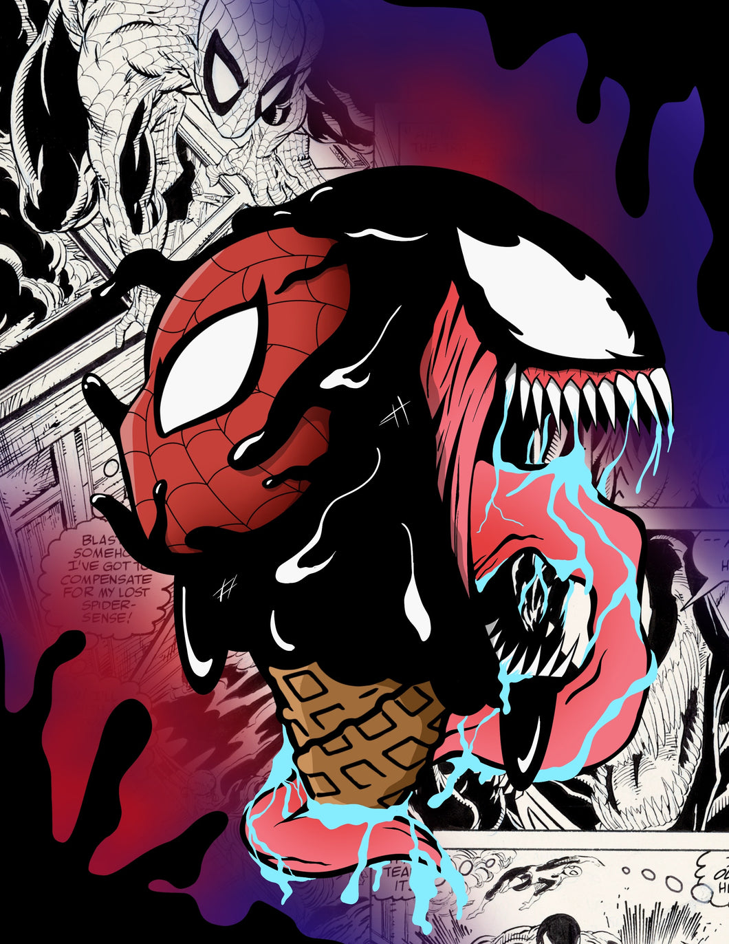 Spider-Man Vs Venom Print