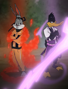 "Looney Tunes x Naruto" Print