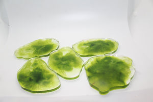Algae - 5 Piece Resin Coaster Set