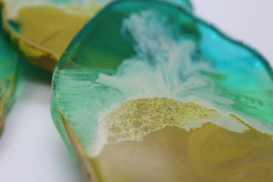 Wavy - 5 Piece Resin Coaster Set