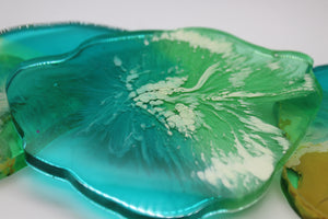 Wavy - 5 Piece Resin Coaster Set