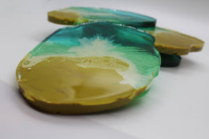 Wavy - 5 Piece Resin Coaster Set