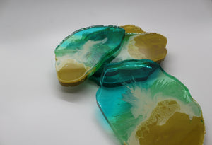 Wavy - 5 Piece Resin Coaster Set