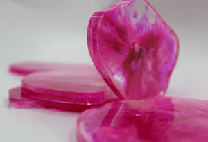 Pink Matter - 5 Piece Resin Coaster Set