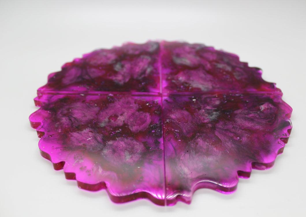 Pink Noir - 4 Piece Resin Coast Set