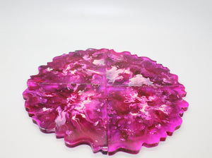 Pink Noir - 4 Piece Resin Coast Set