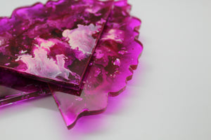 Pink Noir - 4 Piece Resin Coast Set