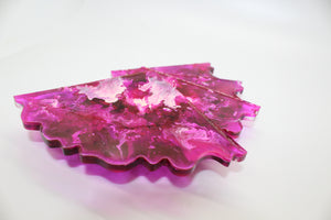 Pink Noir - 4 Piece Resin Coast Set