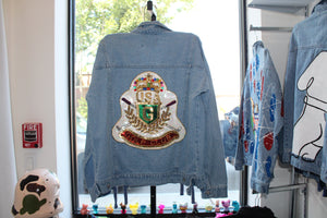Sequins "Golf Club" Denim Jacket