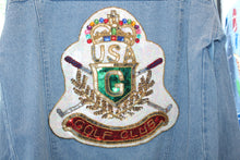 Load image into Gallery viewer, Sequins &quot;Golf Club&quot; Denim Jacket
