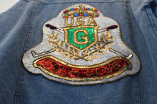 Load image into Gallery viewer, Sequins &quot;Golf Club&quot; Denim Jacket
