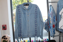 Load image into Gallery viewer, Sequins &quot;Golf Club&quot; Denim Jacket
