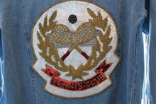 Load image into Gallery viewer, Sequins &quot;Tennis Club&quot; Denim Jacket
