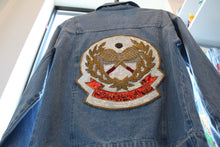 Load image into Gallery viewer, Sequins &quot;Tennis Club&quot; Denim Jacket
