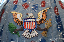 Load image into Gallery viewer, Sequins &quot;US Great Seal&quot; Denim Jacket
