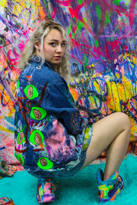 "EYE SEE YOU" Denim Jacket