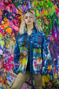 "EYE SEE YOU" Denim Jacket