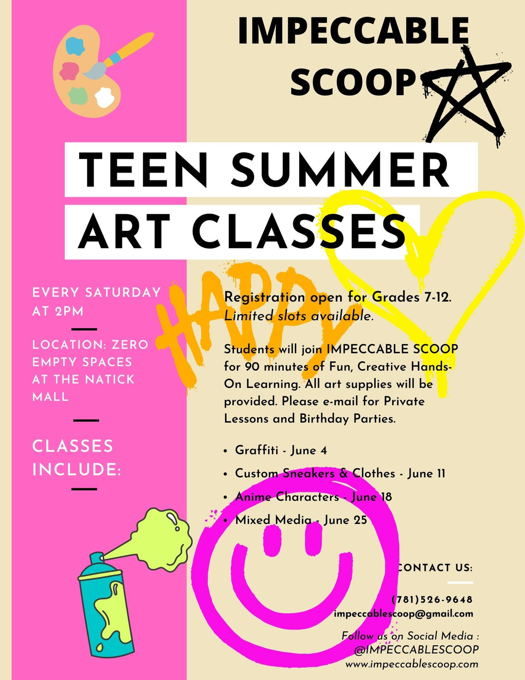 Teen Art Classes - June
